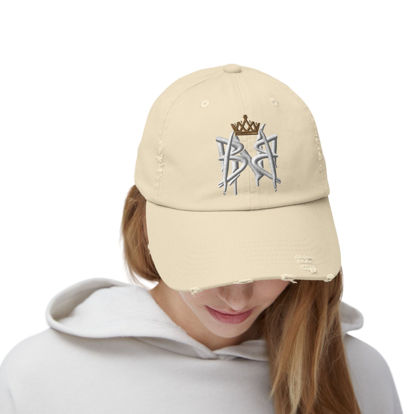 Built Not Broken Distressed Crown Monogram Resilience Cap