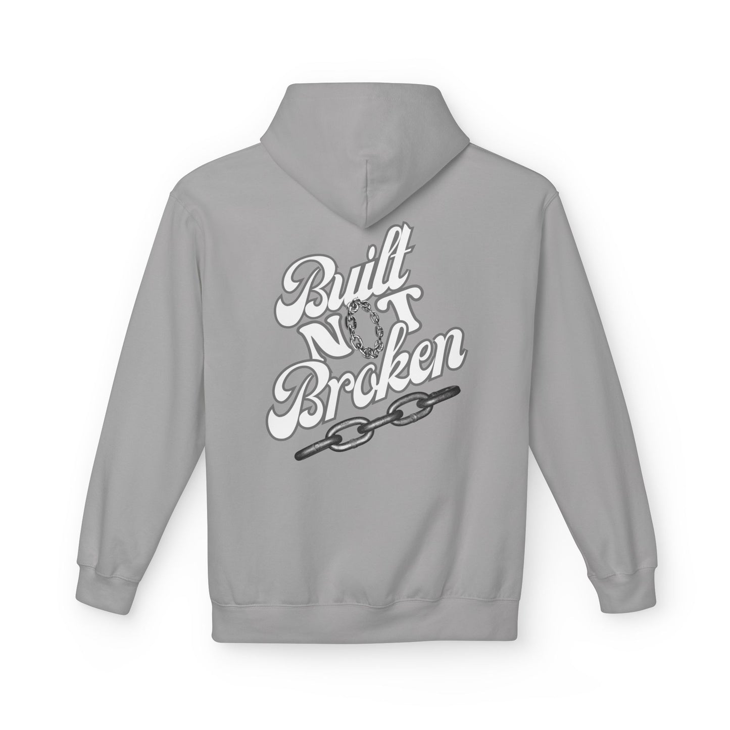 Built Not Broken Hoodie - Unisex Midweight Fleece for Everyday Comfort