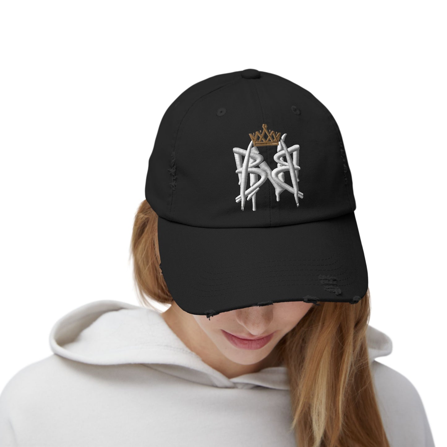 Built Not Broken Distressed Crown Monogram Resilience Cap